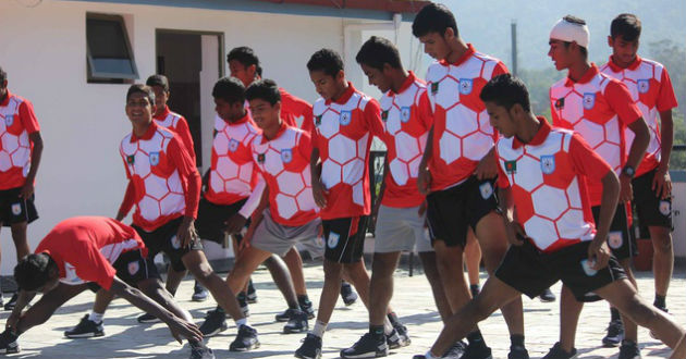 bangladesh u 15 football team preapre for pakistan