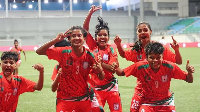bangladesh women under 17 footbal win