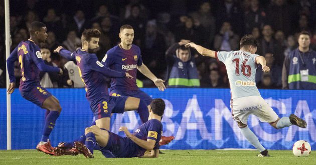 barcelona draw against celta vigo