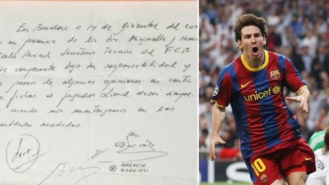 barcelona messi napkin paper