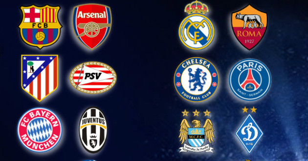 barcelona real madrid arsenal psg logo