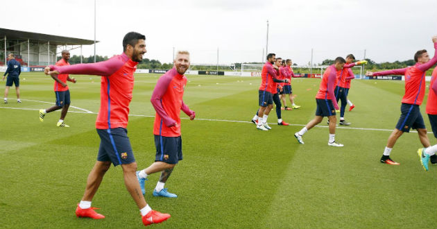 barcelona training session