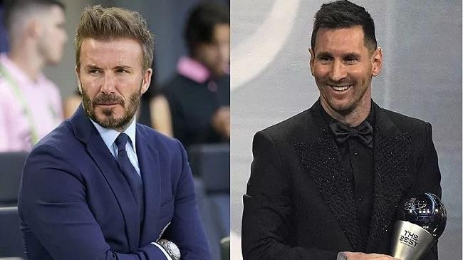 beckham and messi