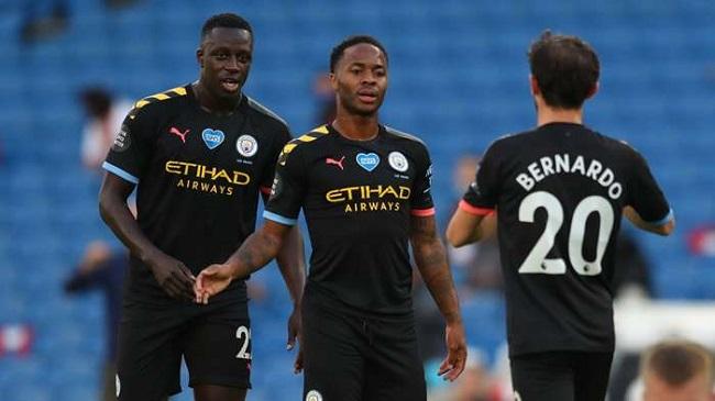 benjamin mendy raheem sterling man city 2019 20