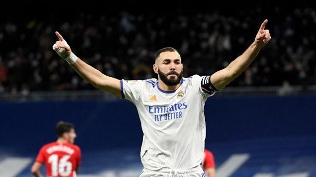 benzema scored the only goal of the game