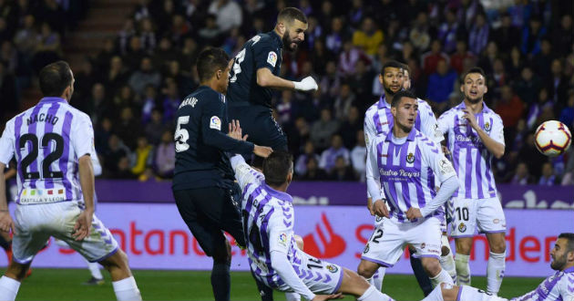 benzema strikes double as real come back