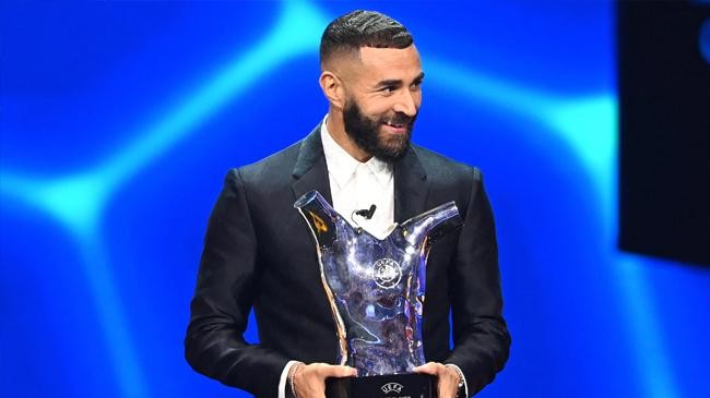 benzema won uefa best players award