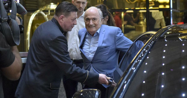 blatter arrives in moscow