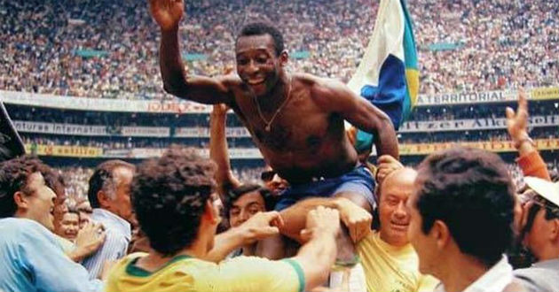 brazil celebrate their championship 1970