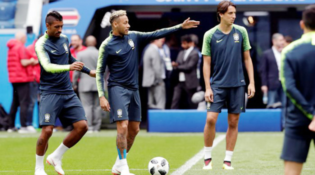 brazil practice costa rica match