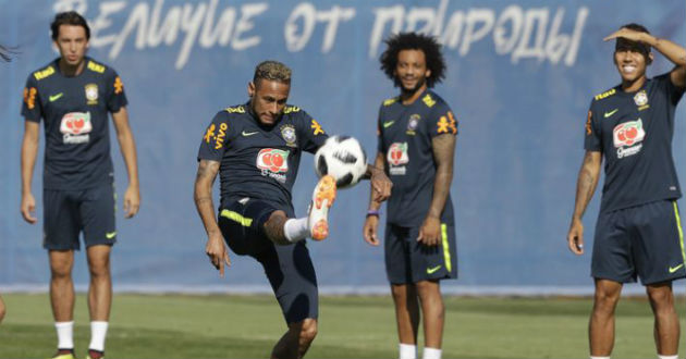 brazil prepare for serbia