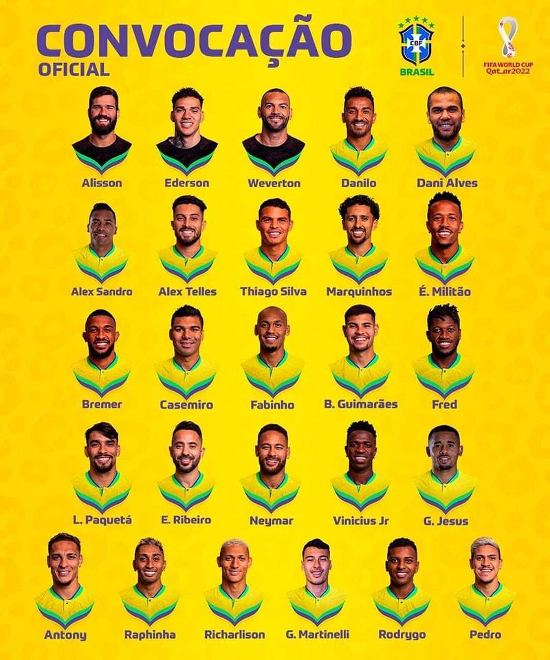 brazil team fifa world cup qatar 2022