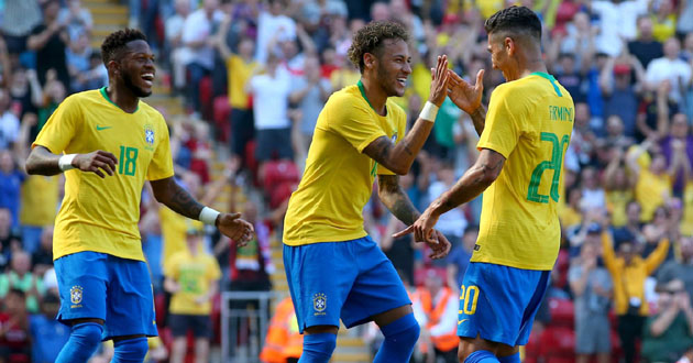 brazil team neymar 2018