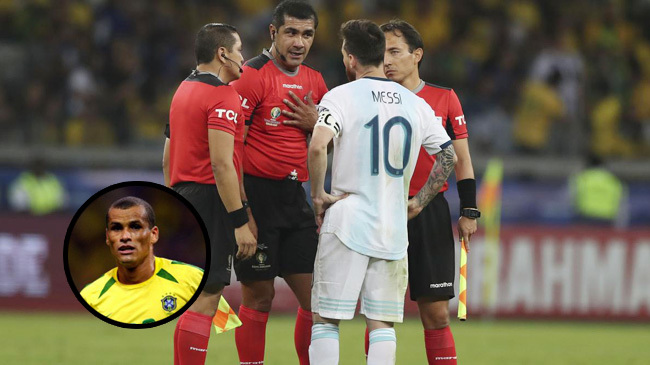 brazil vs argentina copa america messi referee rivaldo