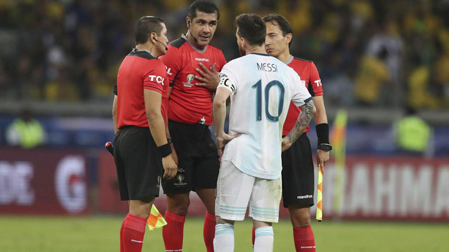brazil vs argentina copa america messi referee