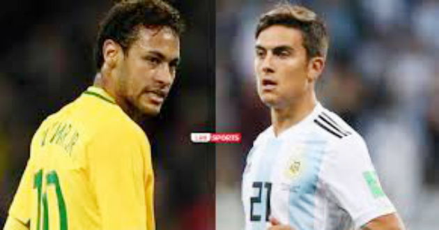 brazil vs argentina neymar dybala