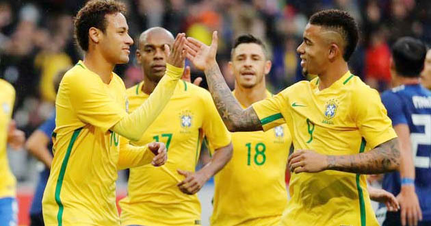 brazil vs japan neymar