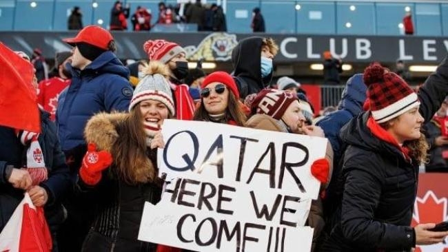 canada fans are celebrating