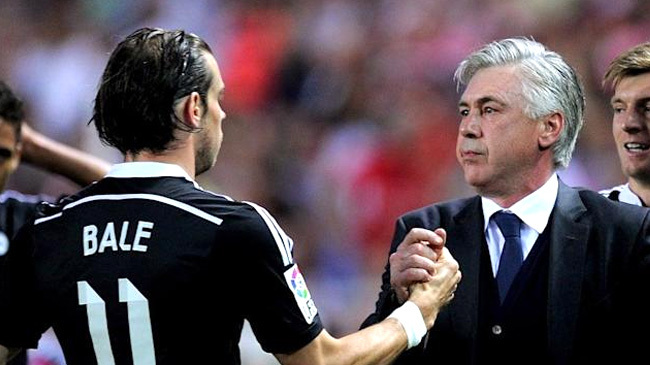 carlo ancelotti and gareth bale