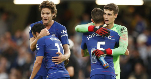 chelsea celebrate their goal