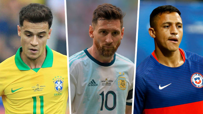 coutinho messi and sanchez 2019 copa america stars