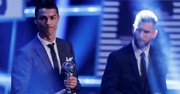 cristiano ronaldo lionel messi fifa awards