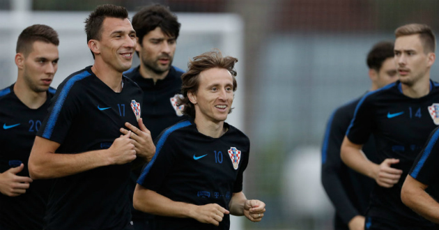 croatia team practices rakitic modric