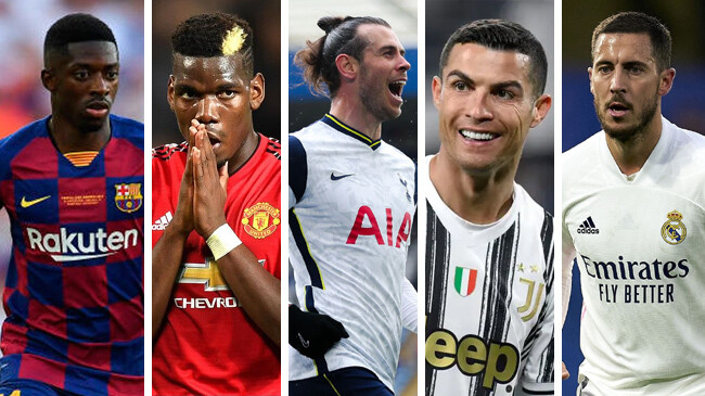 dembele pogba bale ronaldo and hazard