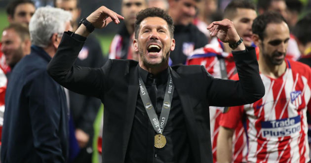 diego simeone celebrates championship