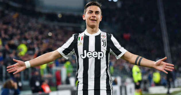 dybala celebrates his hat trick