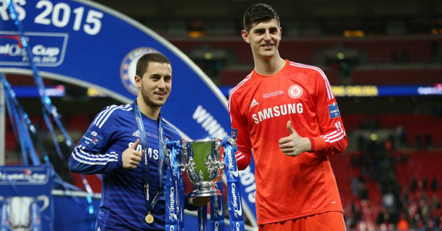 eden hazard thibaut courtois