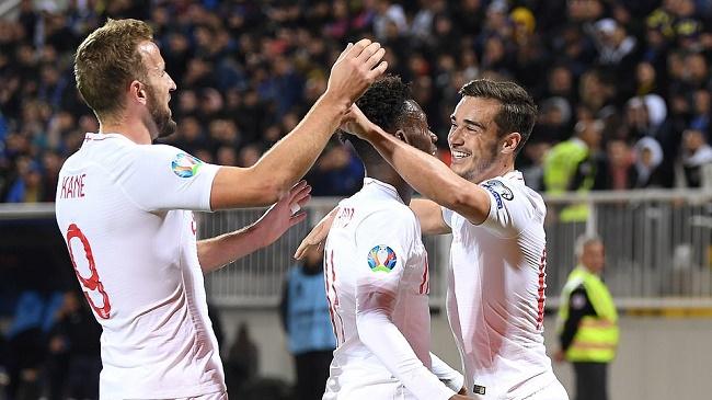 england celebrates a goal