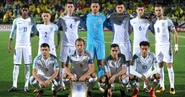 england football team 2018