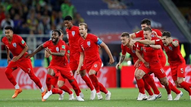 england winning celebration