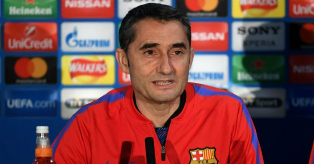 ernesto valverde in a press conference