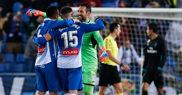 espanyol beats real madrid in last time of the match