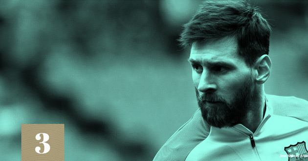 espn world fame messi three
