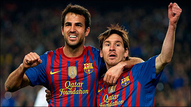 fabregas and messi