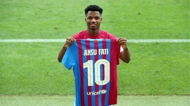 fati number 10 jersey