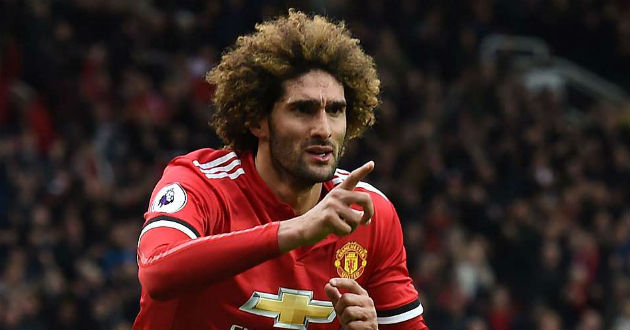 fellaini celebrates his goal