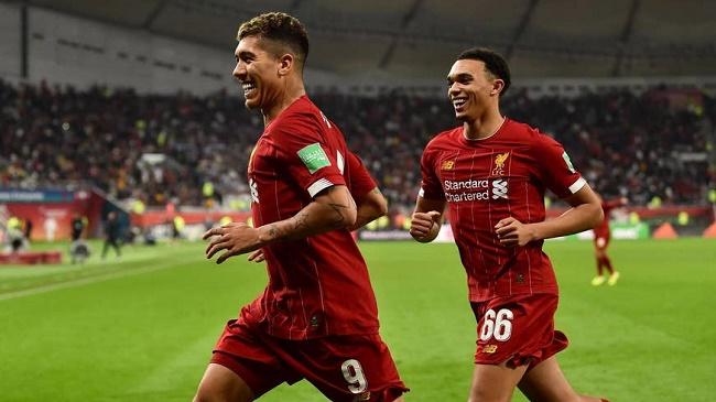 firmino celebrates a goal for liverpool 1