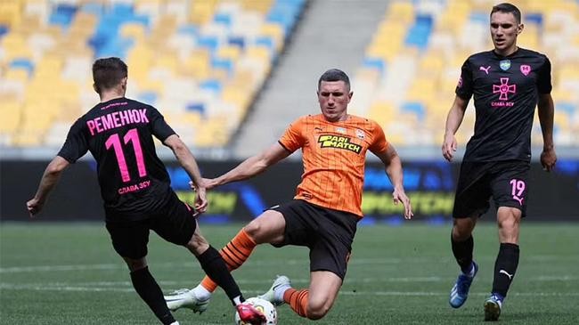 football returns to war torn ukraine
