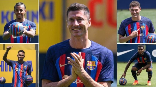 four of the five registered barca