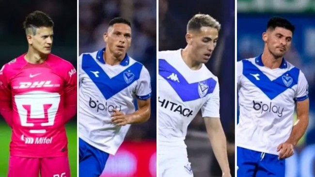 four vélez sarsfield footballers