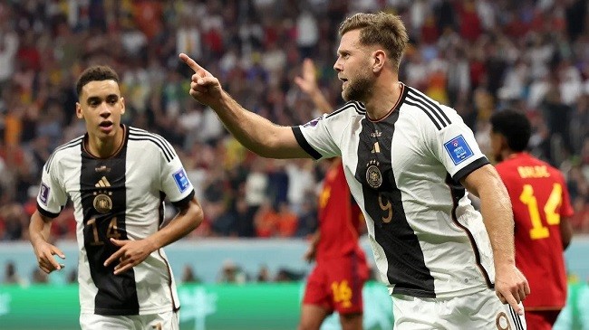 germany celebrating a goal 2022