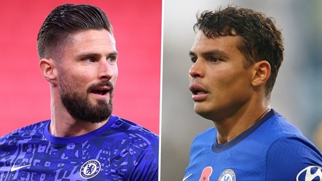 giroud thiago silva chelsea 2020 21