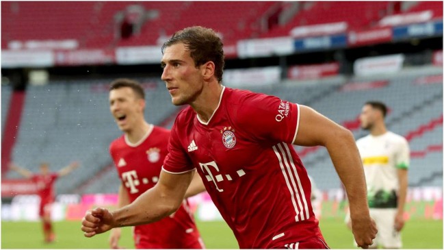 goretzka celebrates a goal