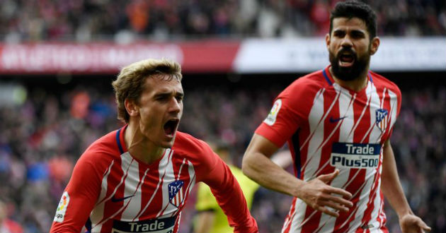 griezmann celebrates with costa