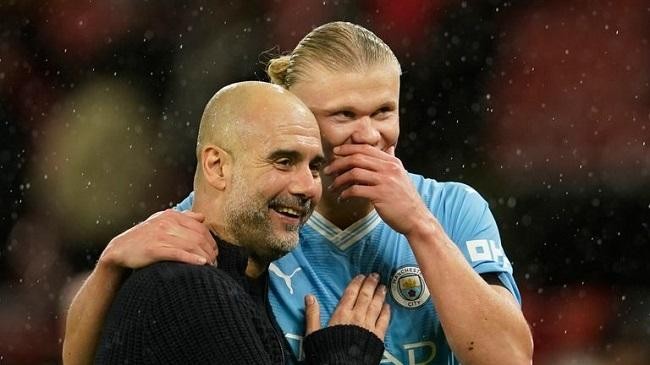 guardiola and pep haaland 2024