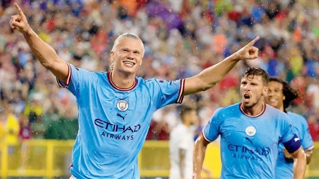 haaland opened his manchester city goal account